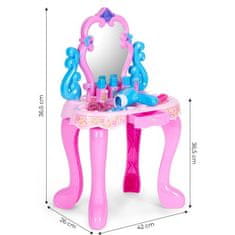 EcoToys Toaletný stolík pre detskú kozmetiku LED zvuky 13 prvkov