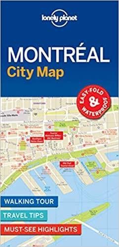 Lonely Planet WFLP Montreal City Map 1st edition