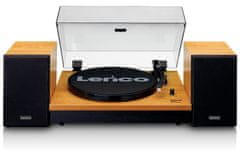 LENCO LS 300 - wood, Gramofón so samostatnými reproduktormi