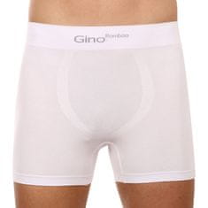 Gino Pánske boxerky bezšvové bambusové biele (54004) - veľkosť L