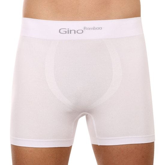 Gino Pánske boxerky bezšvové bambusové biele (54004)