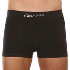 Gino Pánske boxerky bambusové bezšvové čierne (53004) - veľkosť M