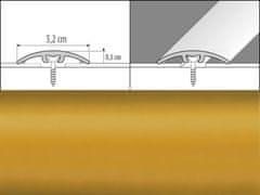 Effector Prechodové lišty A66 - NARÁŽACIE šírka 3,2 x výška 0,54 x dĺžka 93 cm - zlatá