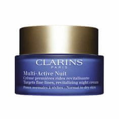 Clarins Revitalizačný nočný krém proti jemným vráskam pre normálnu a suchú pleť Multi- Active (Revitalizing