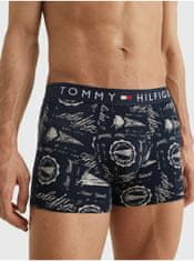 Tommy Hilfiger Tmavomodré pánske vzorované boxerky Tommy Hilfiger S