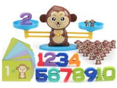 KECJA Hra na učenie počítania - Monkey Balance Shuffleboard - Monkey Balance