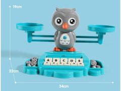 KECJA Hra na učenie čísel a anglických fráz - Shovel Balance Owl Balance
