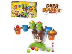 KECJA Hra na hádzanie basketbalových košov Deer Bounce + príslušenstvo, hra Deer Bounce