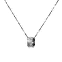Daniel Wellington Trblietavý oceľový náhrdelník s kruhovým príveskom Elan Lumine DW00400213