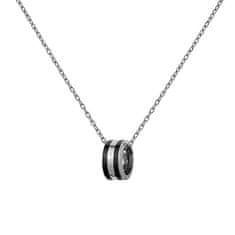 Daniel Wellington Štýlový oceľový náhrdelník s kruhovým príveskom Emalie DW00400307