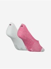 Tommy Hilfiger Súprava dvoch párov dámskych ponožiek v bielej a ružovej farbe Tommy Hilfiger 35-38