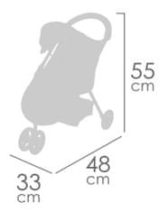 DeCuevas 90251 Športový kočík pre bábiky trojkolesový GALA 2023 - 55 cm