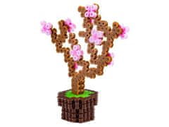 KECJA Žehliace korálky 3D verzia, šablóna kvitnúceho stromu, sáčok, žehliaca doska