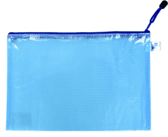 Karton P+P KARTON P+P Obálka so zipsom sieťovaná A4 modrá