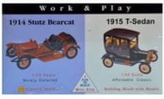KECJA Plastikový model - Autá na prácu a hranie - Ford T-Sedan 1915 / Stutz Bearcat 1914 - Glencoe Models