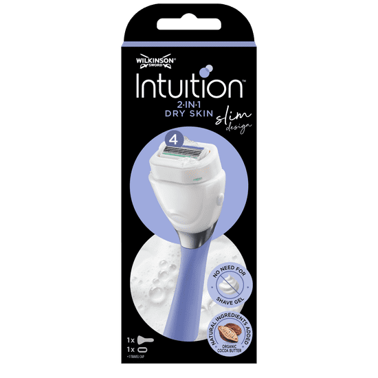 Wilkinson Sword Intuition Slim Dry Skin holiaci strojček + 1 náhradná hlavica