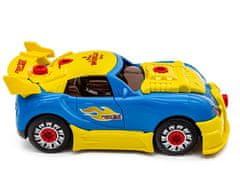 KECJA Hračkárske športové auto Bugatti na krútenie a otáčanie