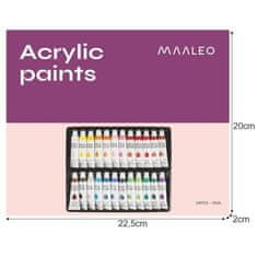 Maaleo  20363 Akrylové farby 24 ks / 12 ml