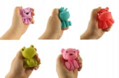 Luxma Gumené hračky do kúpeľa rôzne farby pískacie hračky do zoo 0019
