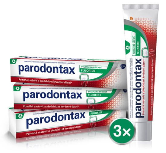 Parodontax Fluorid 75 ml Zubná pasta s fluórom 3 ks