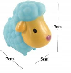 Luxma gumové hračky hračka do kúpeľky rôzne farby farma 0012