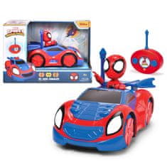 Jada Toys Disney Marvel Spidey konvertibilný RC Roadster auto na diaľkové ovládanie
