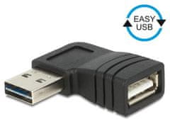 DELOCK adaptér EASY-USB 2.0-A samec > USB 2.0-A samica pravouhlý ľavý/pravý