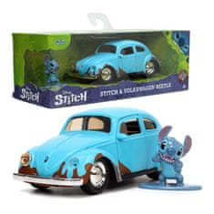 Jada Toys JADA Disney Volkswagen Beetle Stitch figúrka 1:32 Lilo Car