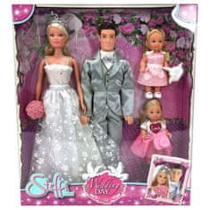 SIMBA Sada bábik Steffi a Kevina v svadobný deň s Evi