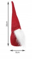 Iso Trade ISO Vianočné dekorácie Škriatok 30 cm červený