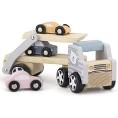Viga Toys Drevený príves s autíčkami PolarB