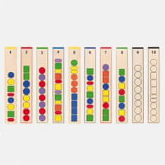 Viga Toys Drevená vzdelávacia hra Logické korálky 104 Montessori dielikov