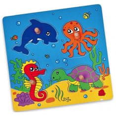 Viga Toys Drevené puzzle Sea Surprise Puzzle