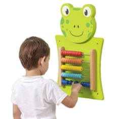Viga Toys Drevená žaba Vzdelávacie počítadlo Hračky Montessori
