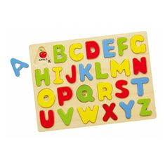 Viga Toys Vzdelávacie puzzle Drevené písmená abecedy Montessori