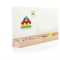 Viga Toys Drevená geometrická mozaika Puzzle Puzzle Blocks 102 el