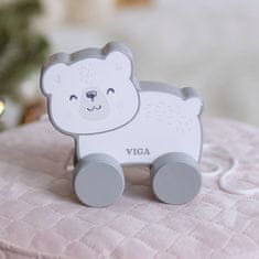 Viga Toys Drevený ľadový medveď na ťahanie - PolarB