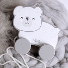 Viga Toys Drevený ľadový medveď na ťahanie - PolarB