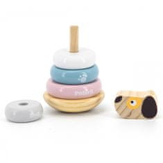 Viga Toys Montessori drevená vzdelávacia skladačka Pes