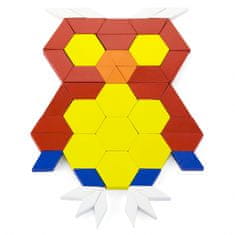 Viga Toys Drevené ploché tehličky vo vedierku 250 kusov Montessori