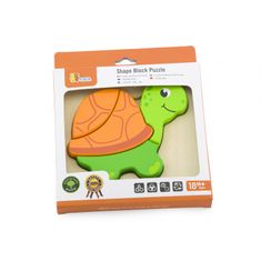 Viga Toys Prvé drevené puzzle pre batoľatá Želva