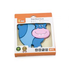 Viga Toys Prvé drevené puzzle pre batoľatá Hippo