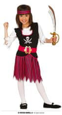 Detský kostým pirátka - veľ. 5-6 rokov (110-115cm)