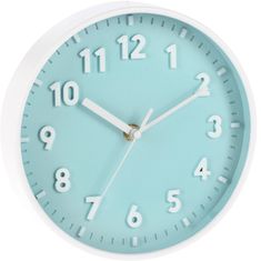 SEGNALE Nástenné hodiny ručičkové 20 cm modrá