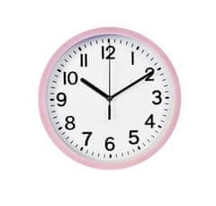 SEGNALE Nástenné hodiny ručičkové 22,5 cm ružový rám