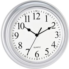 SEGNALE Nástenné hodiny ručičkové 22,5 cm strieborný rám KO-837000300stri