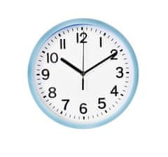 SEGNALE Nástenné hodiny ručičkové 22,5 cm modrý rám