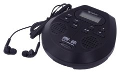 Denver DMP-395B - prenosné CD/MP3 s funkciou antishock a zosilnením basov, vrátane počúvania a vstavaných repro