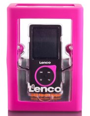 LENCO Xemio-768 Pink - MP3/MP4 prehrávač s Bluetooth a Micro SD kartou 8 GB v balení