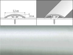 Effector Prechodové lišty A66 - NARÁŽACIE šírka 3,2 x výška 0,54 x dĺžka 93 cm - strieborná